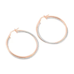 Histoire d'Or Créoles Maelia Or Bicolore Clearance