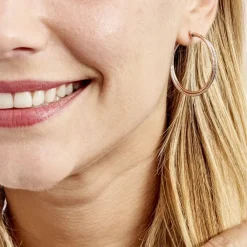 Histoire d'Or Créoles Maelia Or Bicolore Clearance