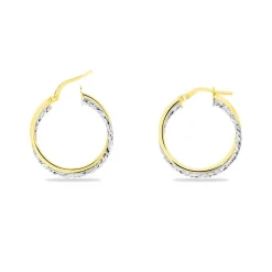 Histoire d'Or Créoles Maelia Or Bicolore Hot