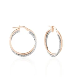 Histoire d'Or Créoles Maelia Or Bicolore Best