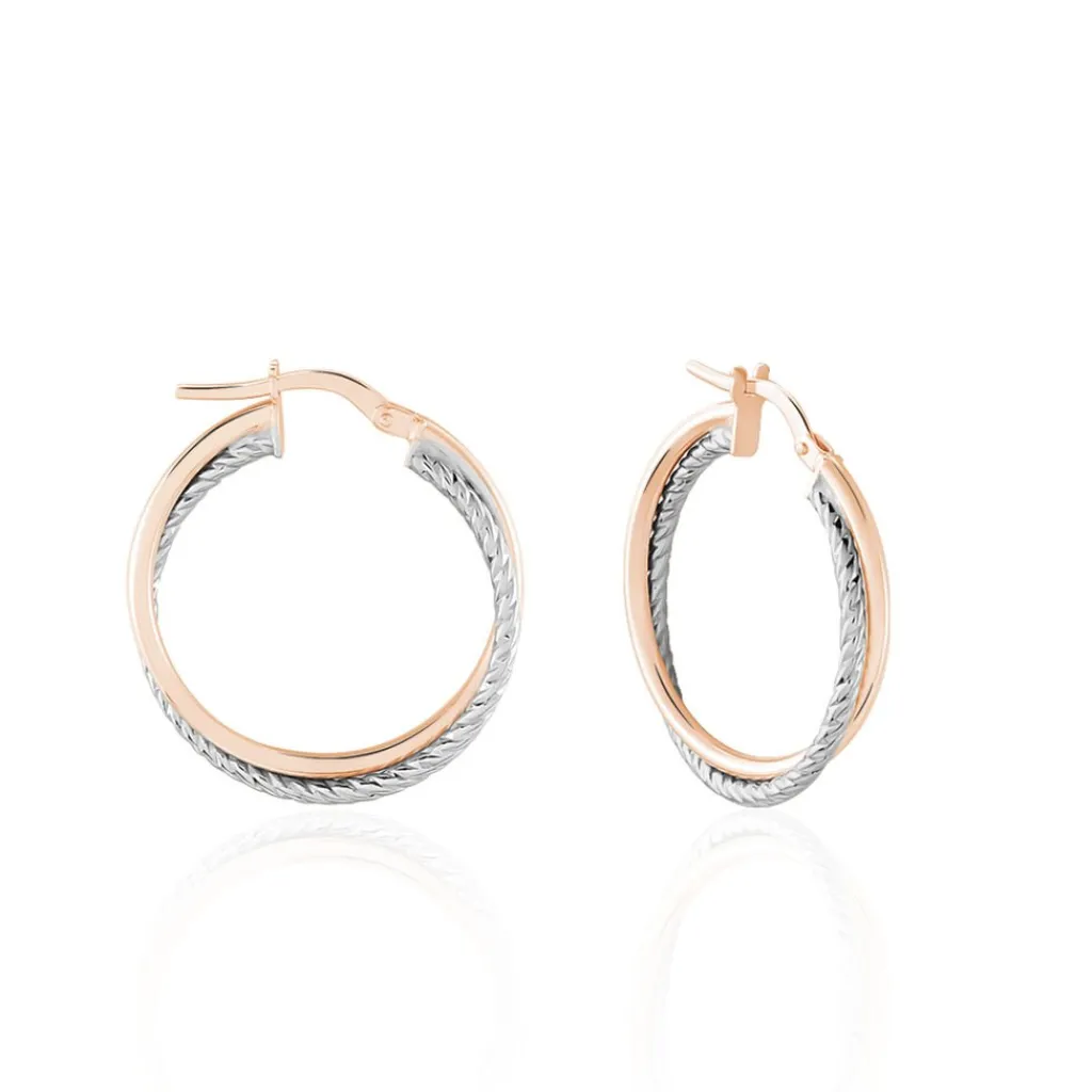 Histoire d'Or Créoles Maelia Or Bicolore Best