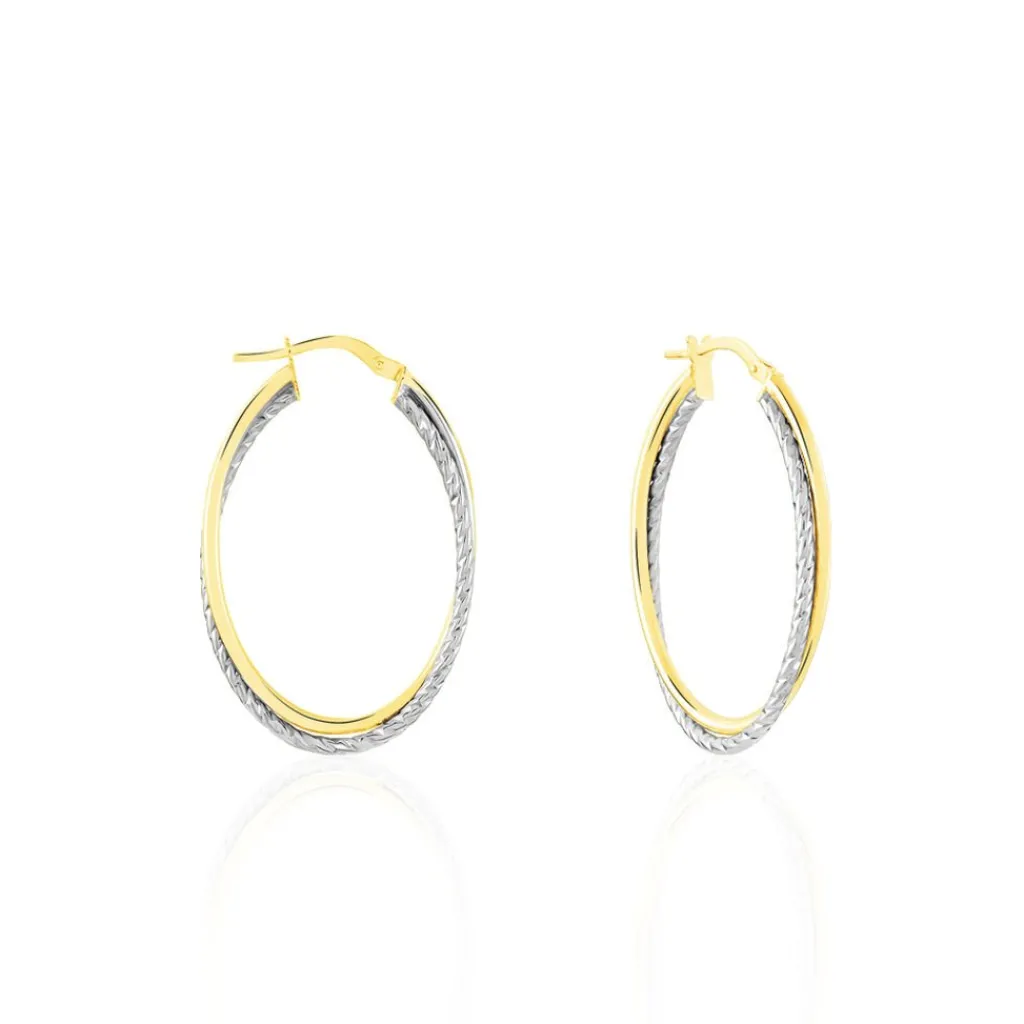 Histoire d'Or Créoles Maelia Or Bicolore Clearance