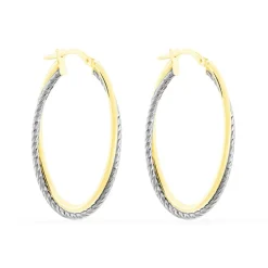 Histoire d'Or Créoles Maelia Or Bicolore Clearance