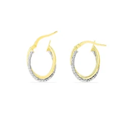 Histoire d'Or Créoles Maelia Or Bicolore Clearance