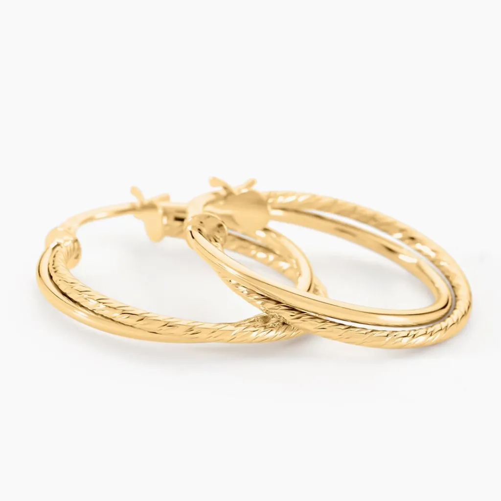 Histoire d'Or Créoles Maelia Or Jaune