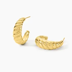 Histoire d'Or Créoles Marjo Acier Jaune Online