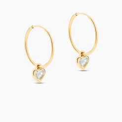 Histoire d'Or Créoles Marsie Coeur Or Jaune Topaze Online