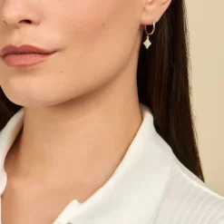 Histoire d'Or Créoles Marvella Or Jaune Nacre or jaune nacre blanc