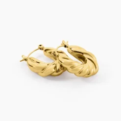 Histoire d'Or Créoles Melrose Acier Jaune Outlet