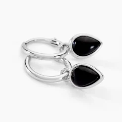 Histoire d'Or Créoles Mentissa Argent Blanc Agate Online