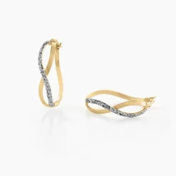 Histoire d'Or Créoles Micha Or Bicolore Clearance