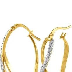 Histoire d'Or Créoles Micha Or Bicolore Clearance