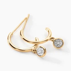 Histoire d'Or Créoles Mon 1er Diamant Or Jaune Diamant Hot