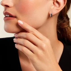 Histoire d'Or Créoles Nandie Argent Blanc Oxyde De Zirconium Discount