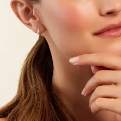 Histoire d'Or Créoles Nandie Argent Blanc Oxyde De Zirconium Hot