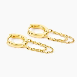 Histoire d'Or Créoles Nessa Acier Jaune Hot