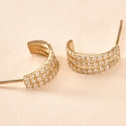 Histoire d'Or Créoles Oiva Or Jaune Oxyde De Zirconium Outlet