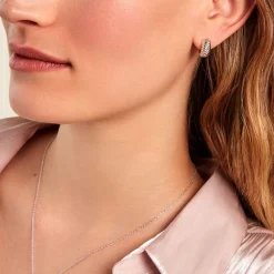 Histoire d'Or Créoles Oksanne Argent Blanc Discount