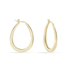 Histoire d'Or Créoles Olivia Ovale Plaqué Or Jaune Online