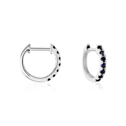 Histoire d'Or Créoles Or Blanc Killian Saphir or blanc saphir Hot