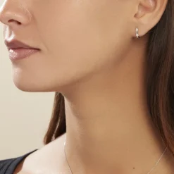 Histoire d'Or Créoles Or Jaune Aaren Diamants New