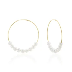 Histoire d'Or Créoles Or Jaune Alondra Perles De Culture Best