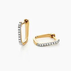 Histoire d'Or Créoles Or Jaune Araminta Diamant