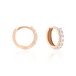 Histoire d'Or Créoles Or Rose Andgelina Oxyde or rose oxyde Sale