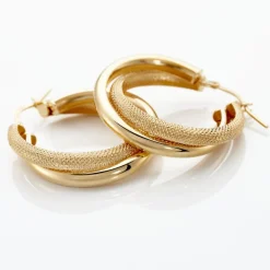 Histoire d'Or Créoles Orthys Or Jaune Sale