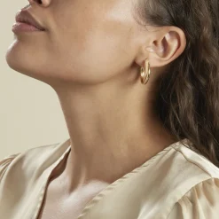 Histoire d'Or Créoles Orthys Or Jaune Sale