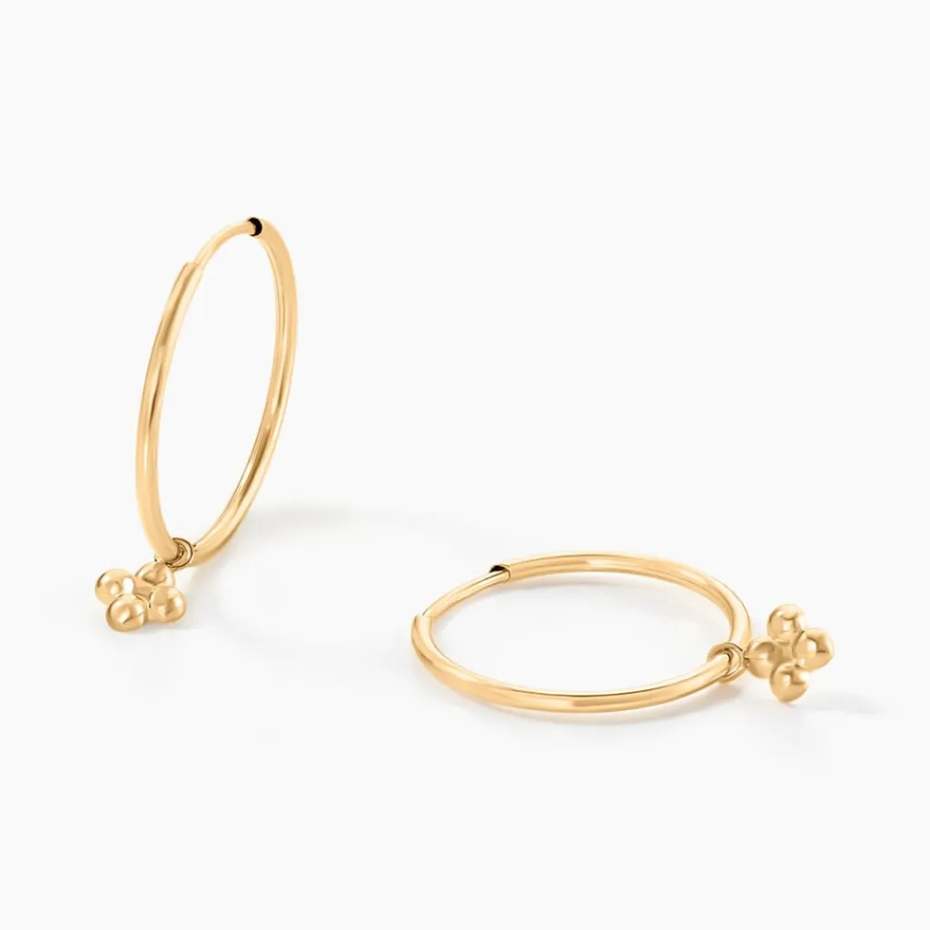 Histoire d'Or Créoles Pendilla Or Jaune