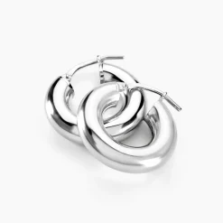 Histoire d'Or Créoles Piana Argent Blanc Best