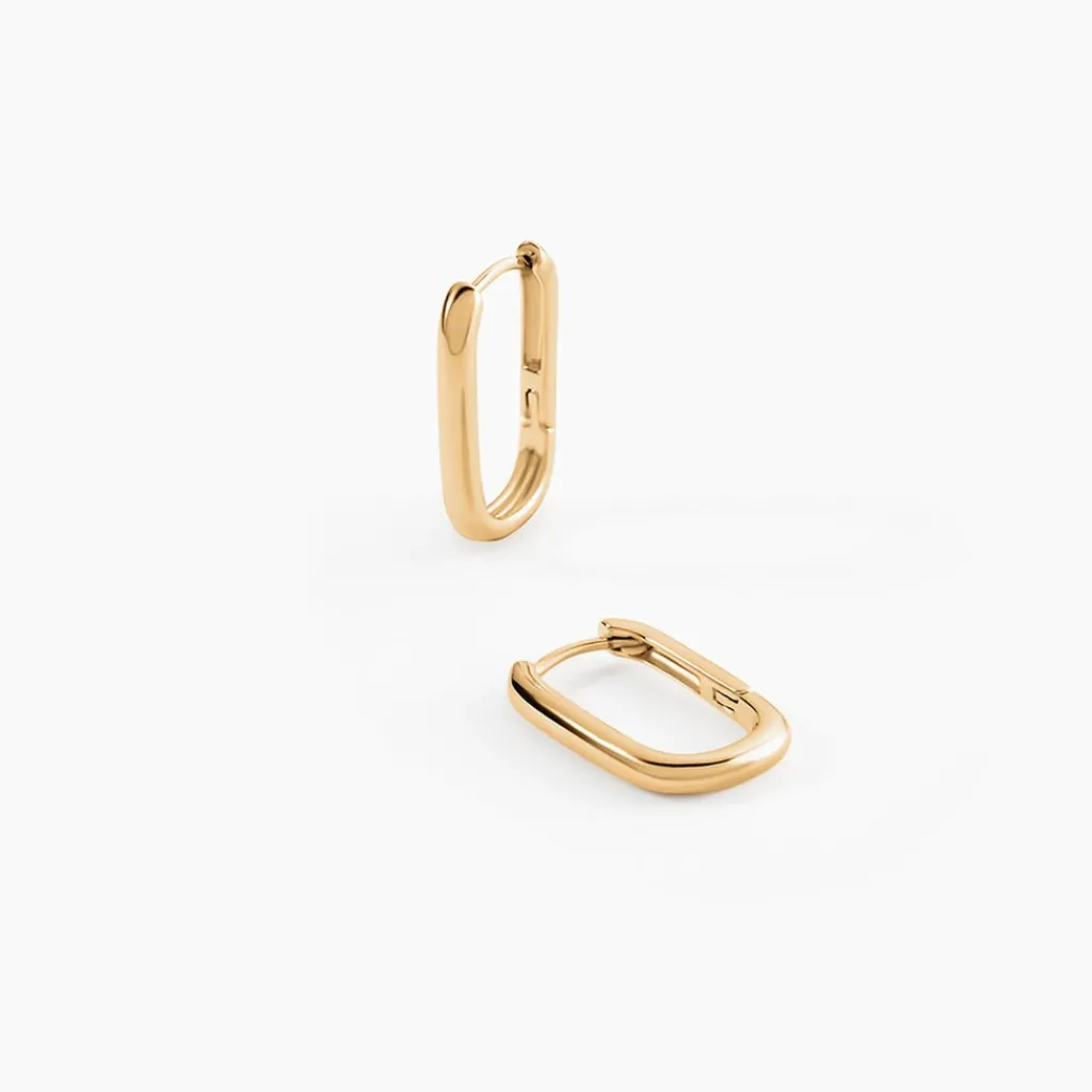 Histoire d'Or Créoles Hari plaqué or jaune Sale