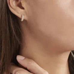 Histoire d'Or Créoles Plaqué Or Jaune Julitta Oxydes De Zirconium plaqué or jaune oxyde Discount