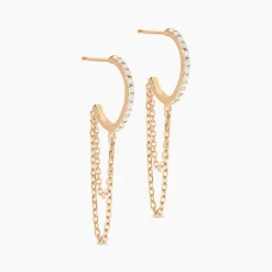 Histoire d'Or Créoles Plaqué Or Leinhard Oxydes De Zirconium Hot