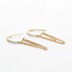 Histoire d'Or Créoles Plaqué Or Leinhard Oxydes De Zirconium Hot