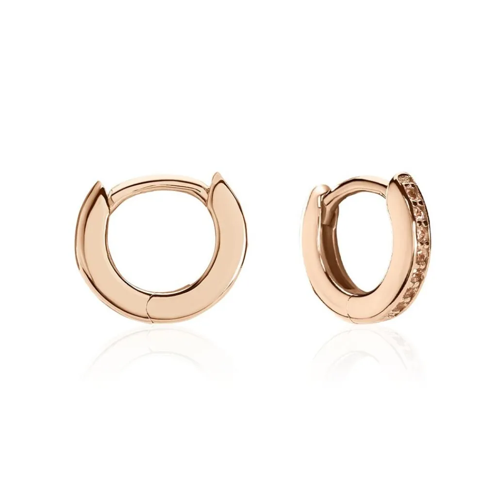 Histoire d'Or Créoles Rio Argent Blanc Oxyde De Zirconium argent rose oxyde champagne New