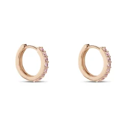 Histoire d'Or Créoles Rio Argent Rose Oxyde De Zirconium argent rose oxyde rose Best