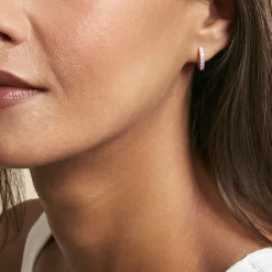 Histoire d'Or Créoles Rio Argent Rose Oxyde De Zirconium argent rose oxyde rose Best