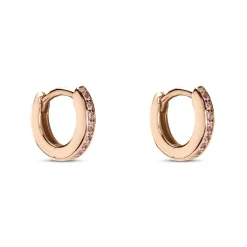 Histoire d'Or Créoles Rio Argent Rose Oxyde De Zirconium argent rose oxyde rose Outlet