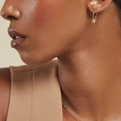 Histoire d'Or Créoles Romancya Or Jaune Clearance