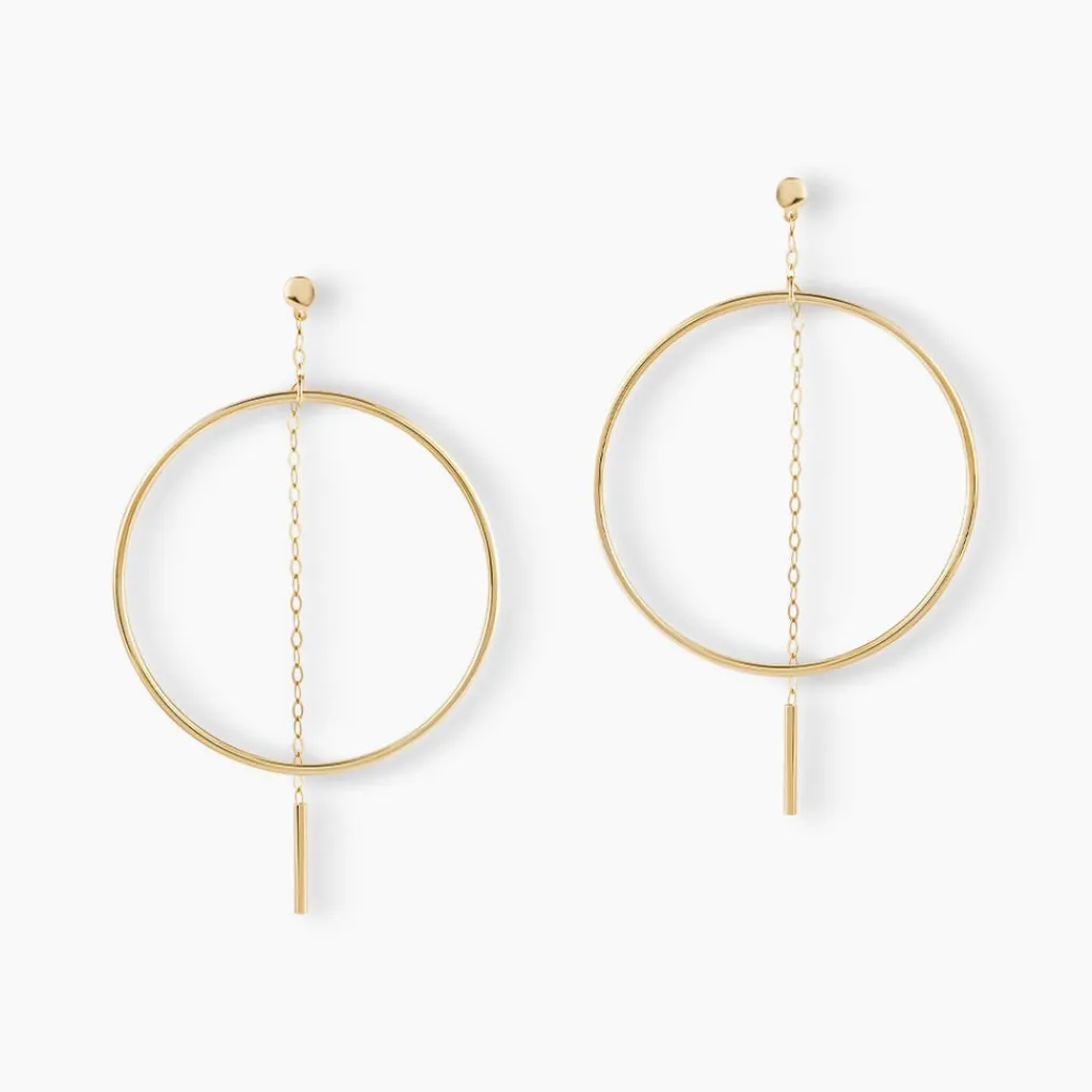 Histoire d'Or Créoles Roxana Cercles Ajourés Or Jaune Best