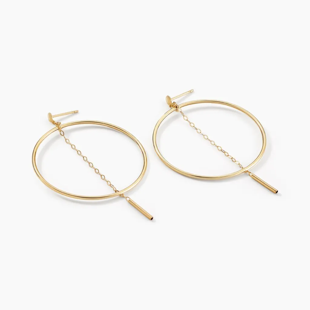 Histoire d'Or Créoles Roxana Cercles Ajourés Or Jaune Best