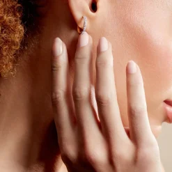 Histoire d'Or Créoles Sandrine Or Jaune Strass Clearance