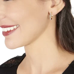 Histoire d'Or Créoles Sandrine Or Jaune Strass Clearance