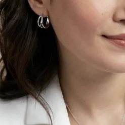 Histoire d'Or Créoles Shae Argent Blanc Best