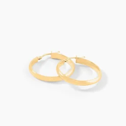 Histoire d'Or Créoles Shalana Lisses Demi Jonc Or Jaune Best