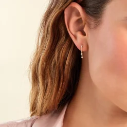 Histoire d'Or Créoles Sharyl Or Jaune Diamant Synthétique Hot