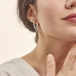 Histoire d'Or Créoles Silla or blanc Best