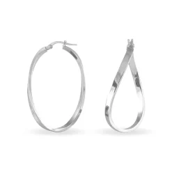 Histoire d'Or Créoles Silla or blanc Sale